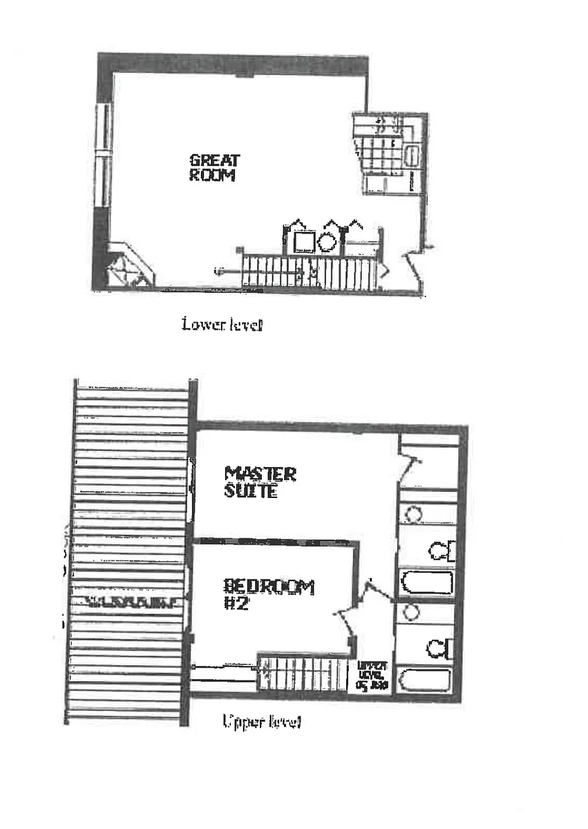 Floor plan 210 Renovated Townhome with private Balcony