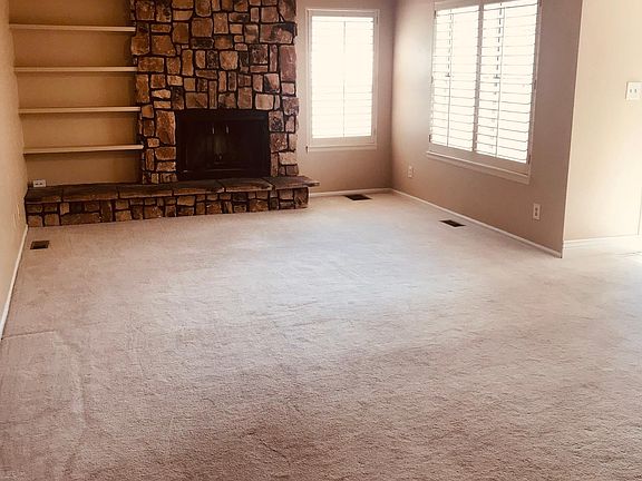 Living room and dining room