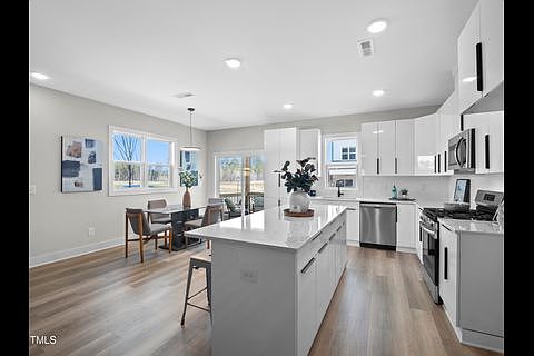 Quartz countertop island perfect for cooking
