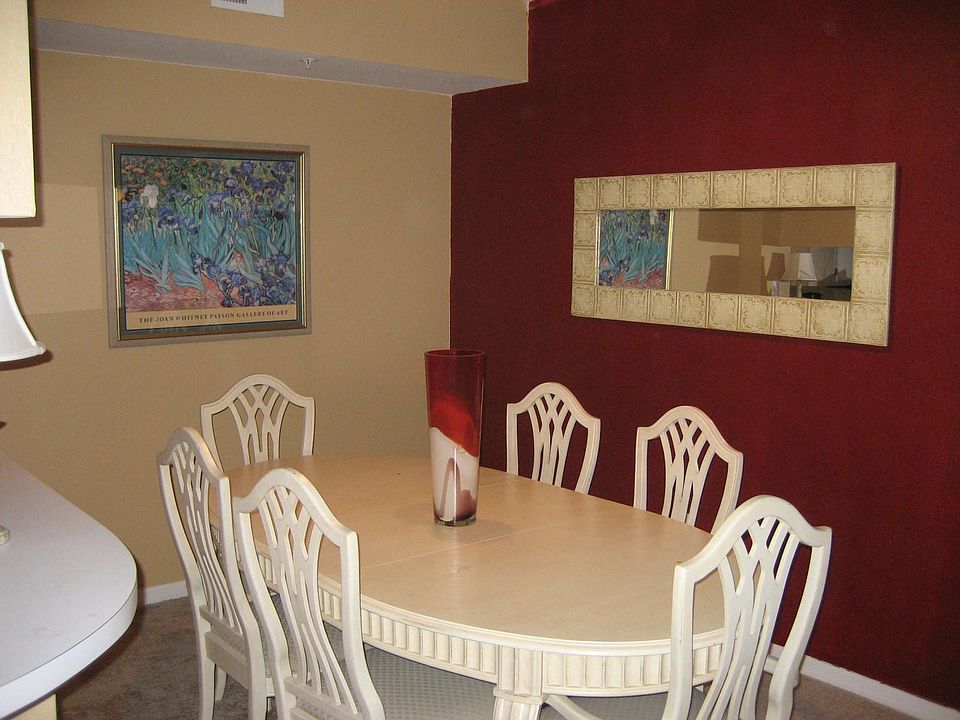 dining room w/ custom paint