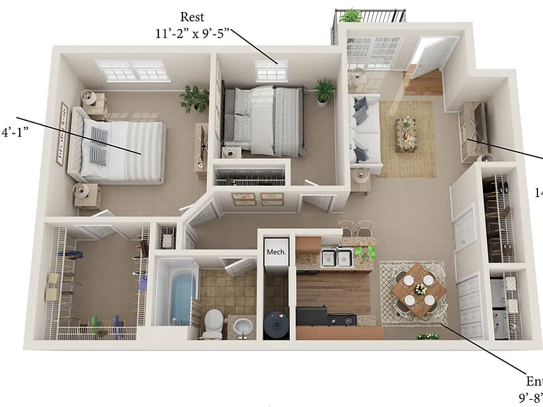 Ravines at Rocky Ridge - RENT SPECIALS: 1BD 1BA 1st TWO MONTHS RENT FREE & $0 dollar Security Dep... — Photo 45