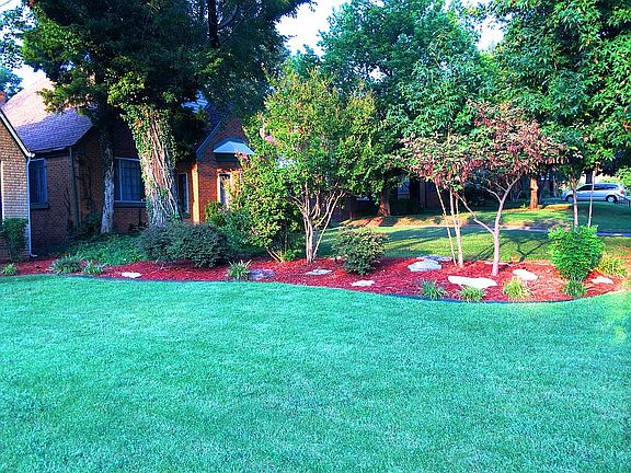 Front yard, facing East