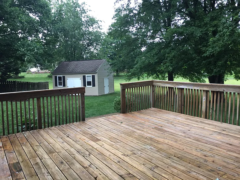 Deck and shed