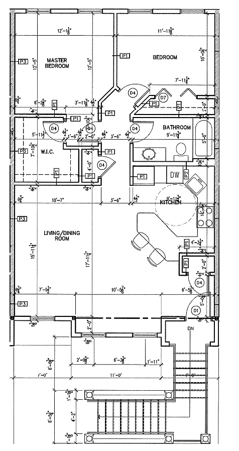 Floor plan 2 Bedrooms, 1 Bathroom
