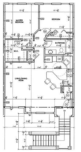 Floor plan 2 Bedrooms, 1 Bathroom