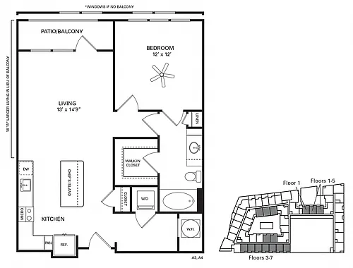 Floor plan Kenan ADA accessible