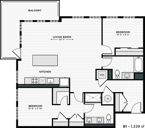 Floor plan B1