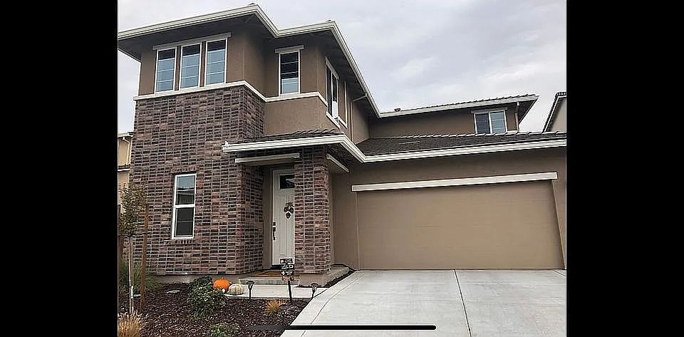 front and 2 car garage