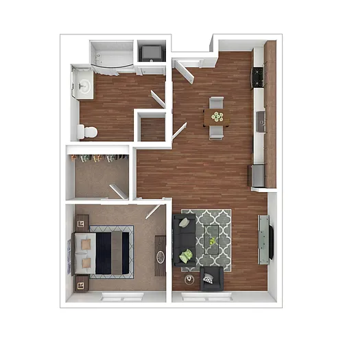 Floor plan 1 Bedroom