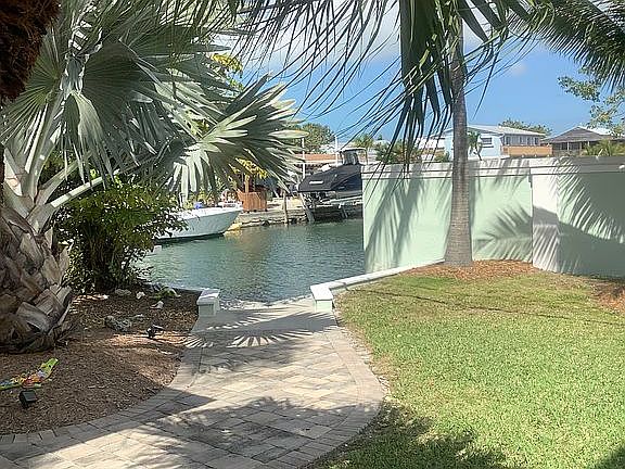 Trail to step down dock