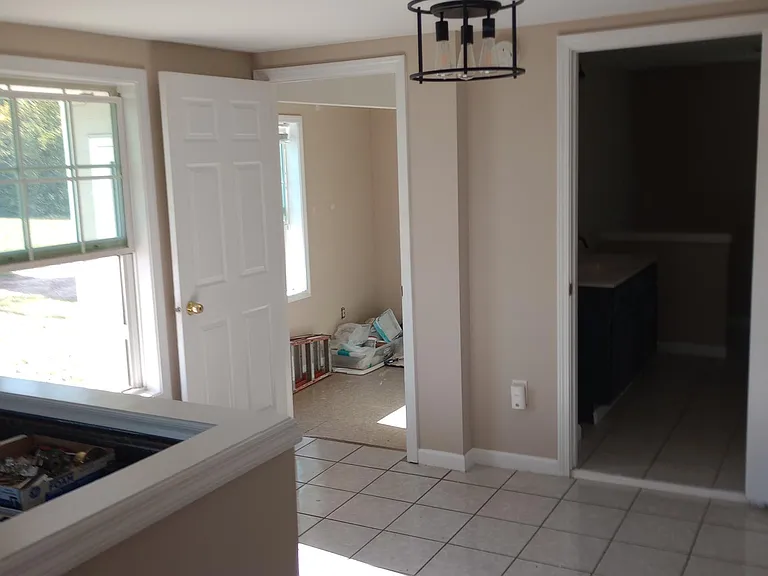 Dining room to mud room
