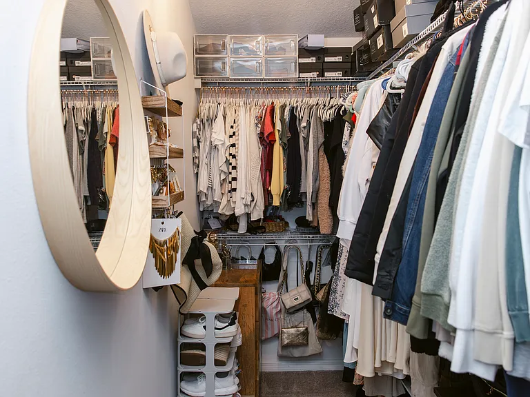 Master walk-in closet