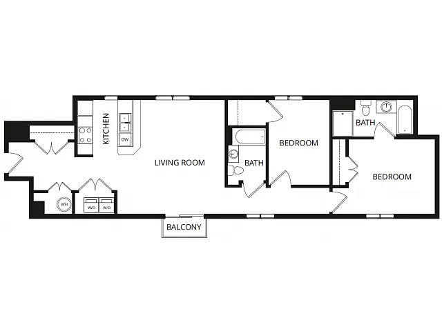 Floor plan 2X2E