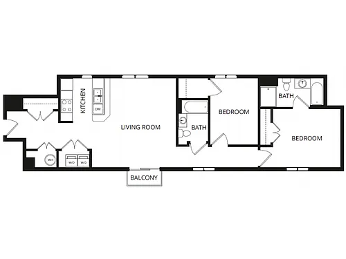 Floor plan 2X2E