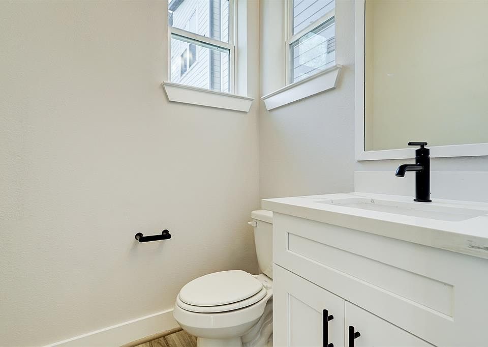 Half bathroom on the 2nd floor adjacent to the living room.