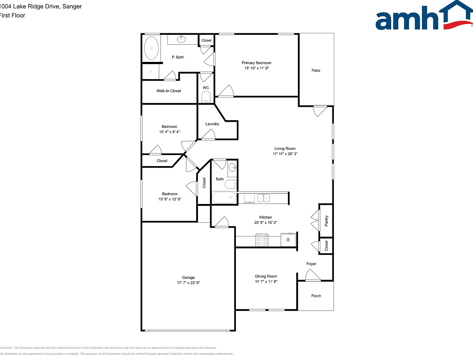 3 bed, 2.0 bath, 1593 sqft, $2,050 — Photo 2