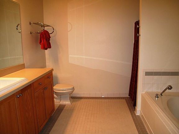 Big bathroom is so nice for getting ready in the mornings!