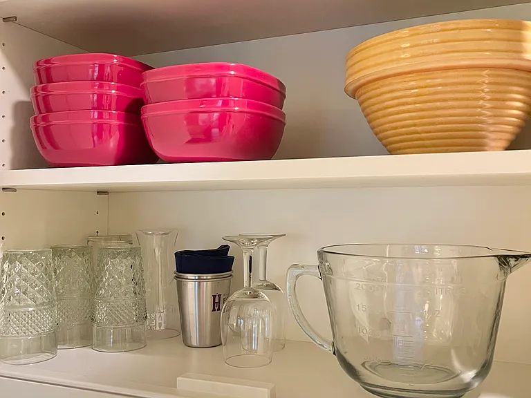 Kitchenware and cooking supplies.