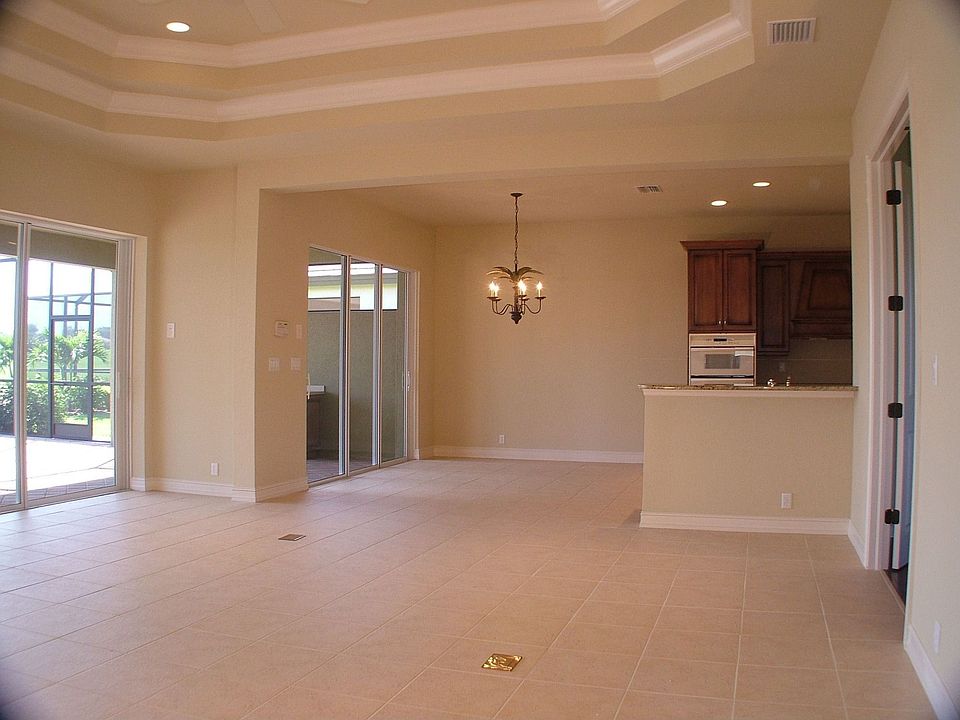 Great room with sliders to covered lanai