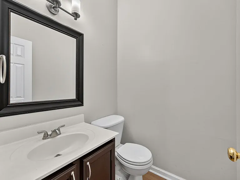 Half bath on 1st floor