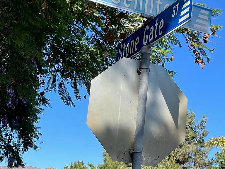 Cross Street with Hunt, Stone gate, Yosemite.