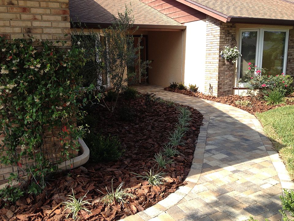 walkway to front door