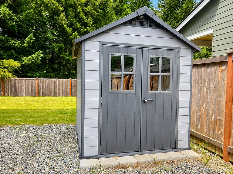 Outdoor shed for extra storage