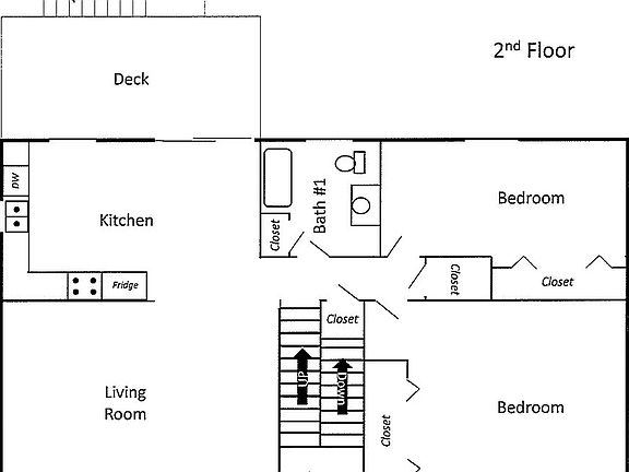 Floor plan upstairs