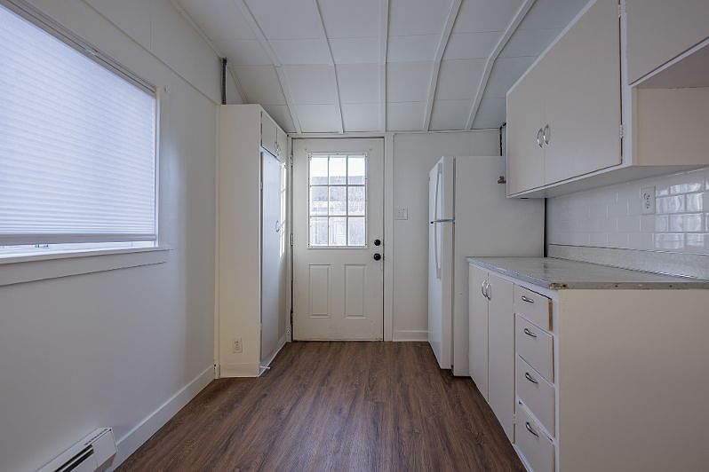 Kitchen looking at the front door