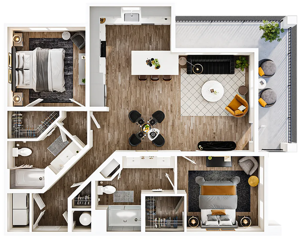 Floor plan B3