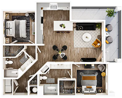 Floor plan B3