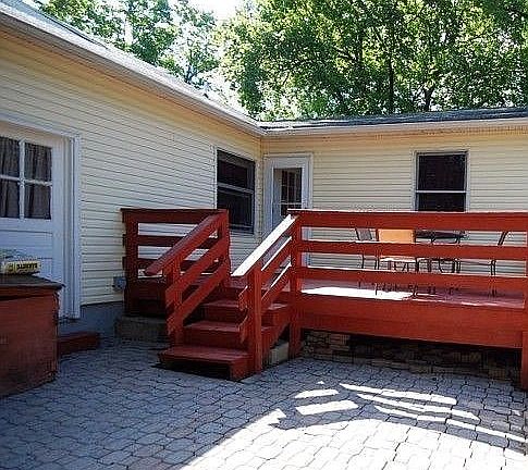 Deck/patio, back garage door