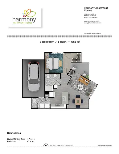 Floor plan Accelerando 1.1 (attached garage)