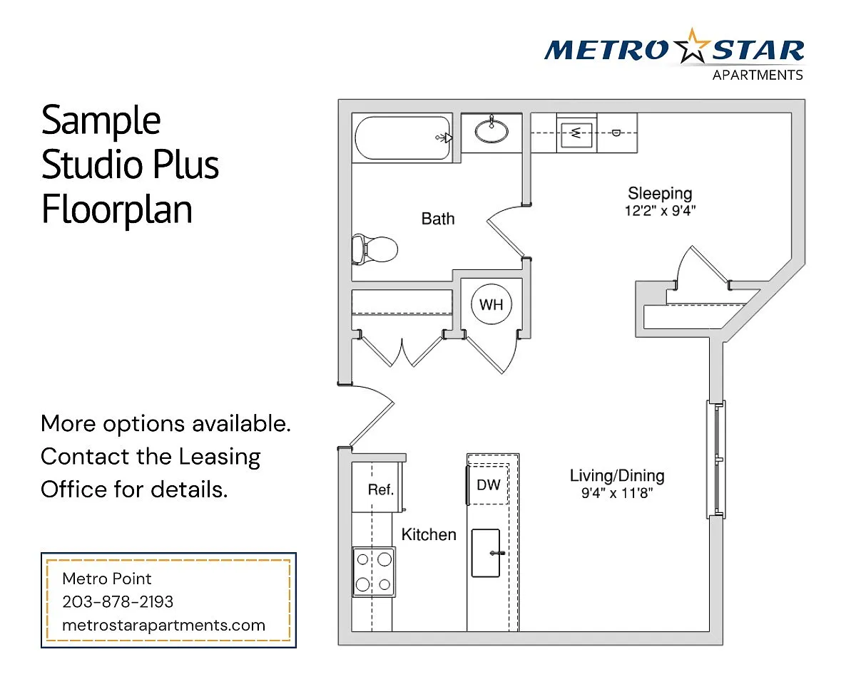 Floor plan Studio Plus