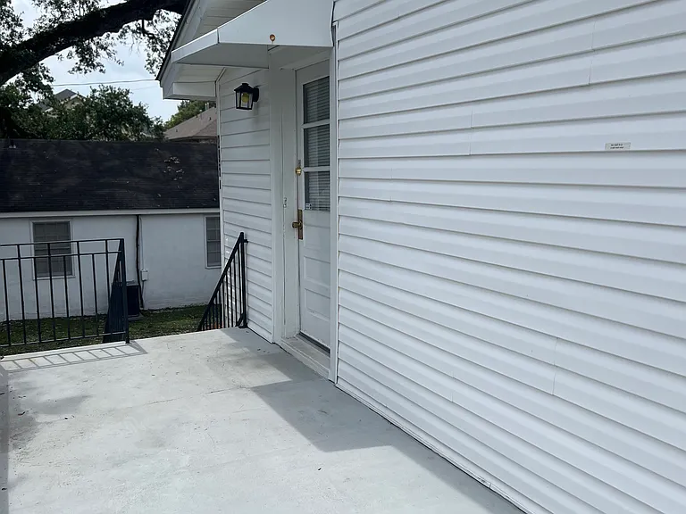Upstairs patio area