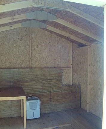Lots of room in the storage shed for your "stuff".