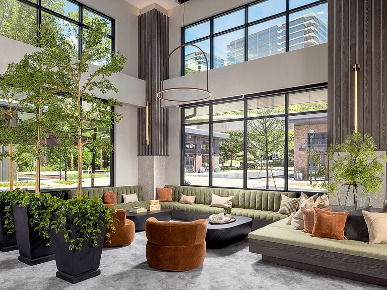 Leasing office lounge area