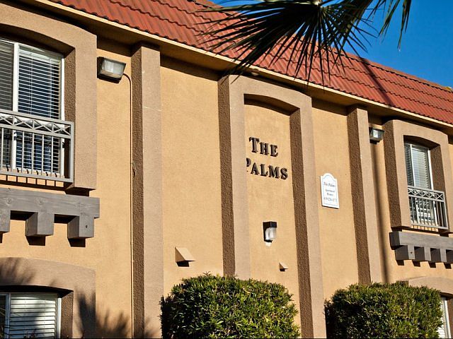 The Palms building Lettering