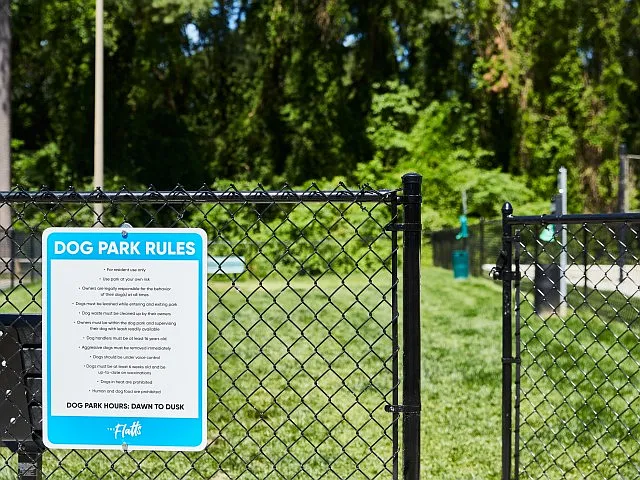 Let Your Furry Friends Play Freely in Our Fenced Dog Park and Play Area at The Flatts Salisbury
