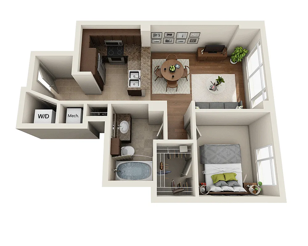 Floor plan Plan C (A1C)