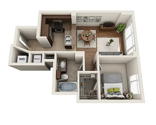 Floor plan Plan C (A1C)