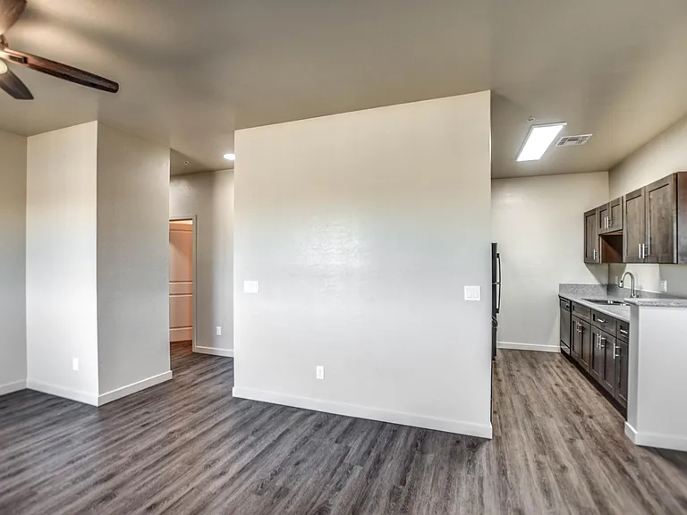 View into apartment from front door