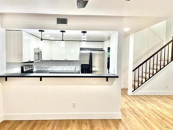 Kitchen view from the living room.