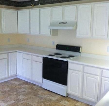 New vinyl, large kitchen