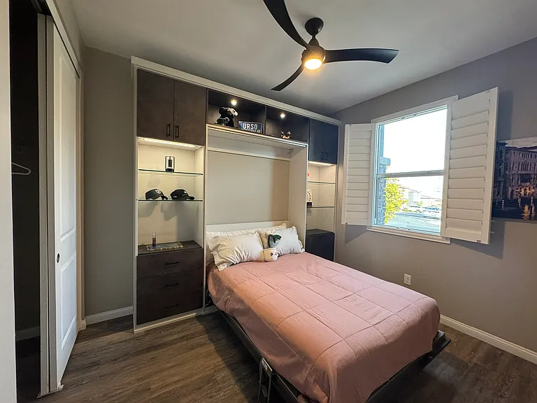 Third bedroom with closet showing