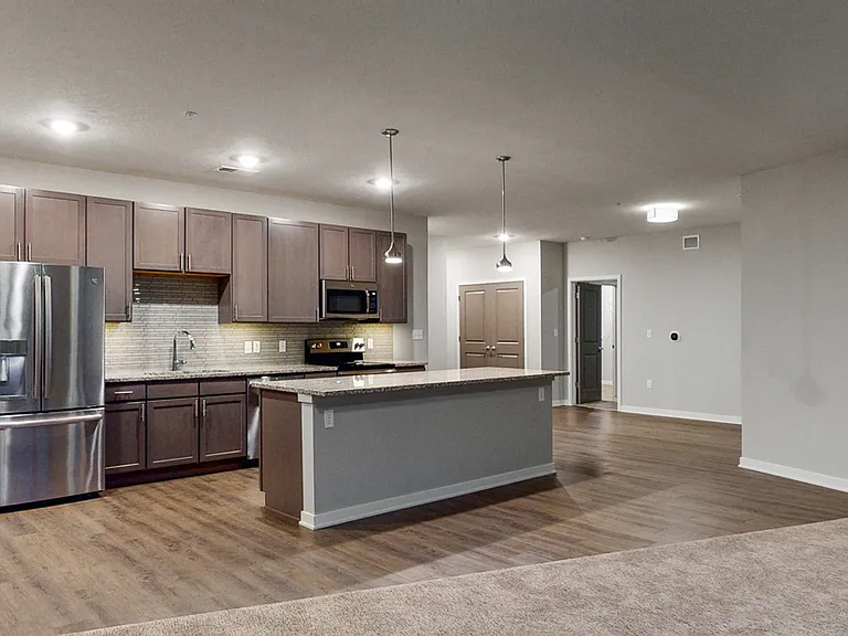 Our beautiful, modern kitchens have stainless steel appliances and plenty of counter space for all your cooking needs.