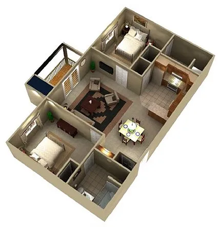 Floor plan Two One Half