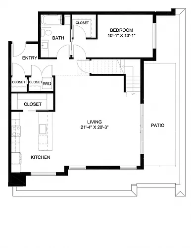 Floor plan Two Bedroom G1