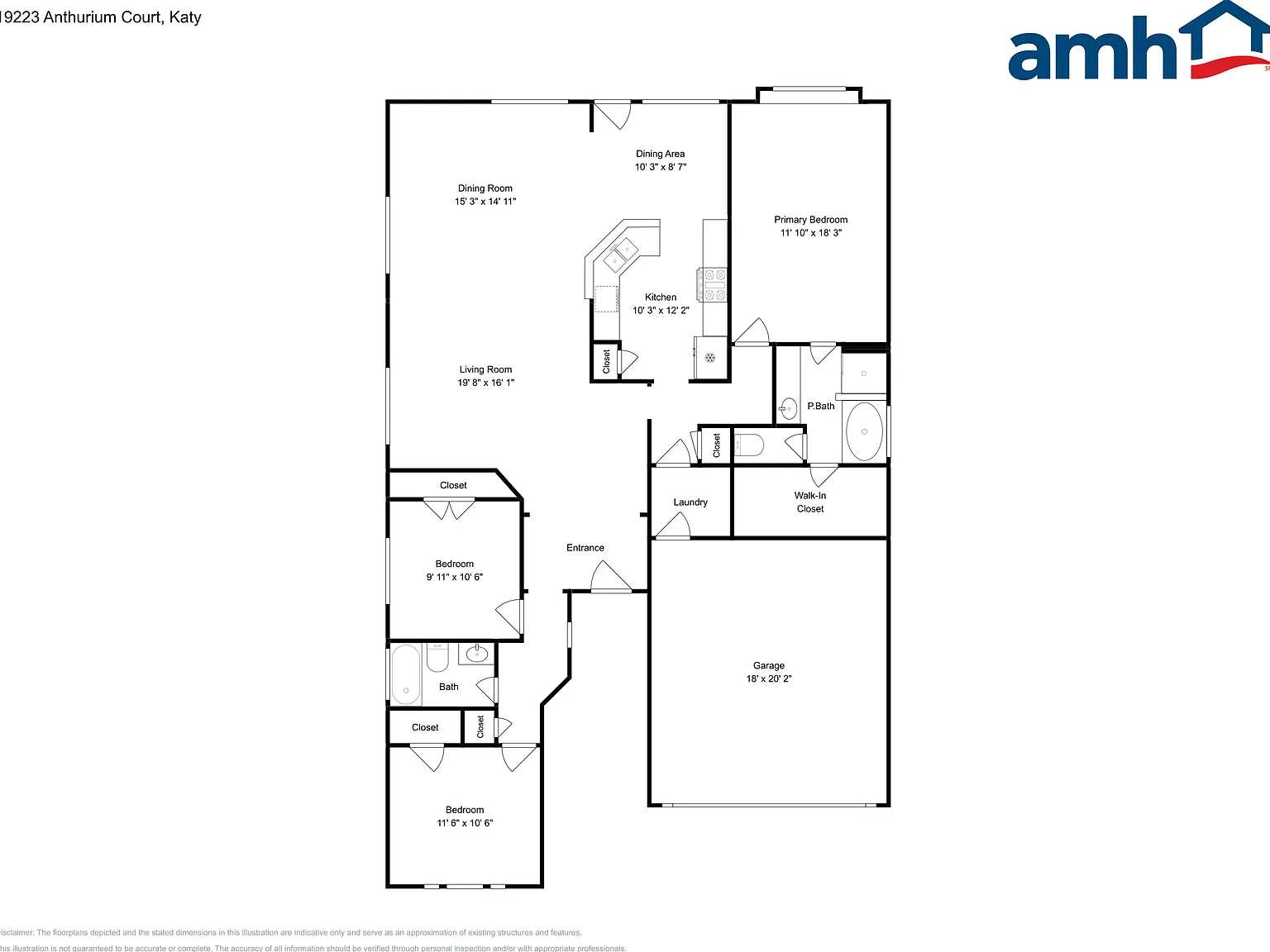 3 bed, 2.0 bath, 1608 sqft, $1,975 — Photo 2
