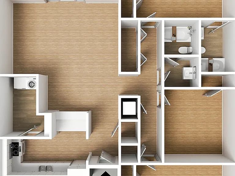 3 Bedroom 2 Bath Townhouse